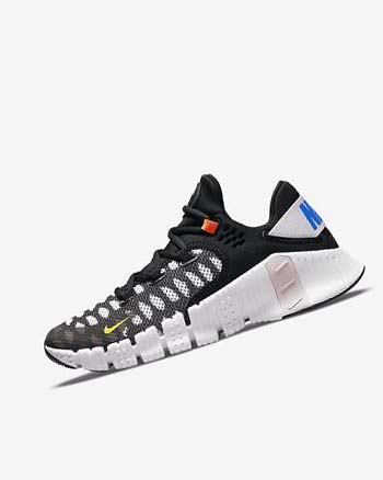 Nike Free Metcon 4 Negros Blancos Azules Amarillos | MX 5265